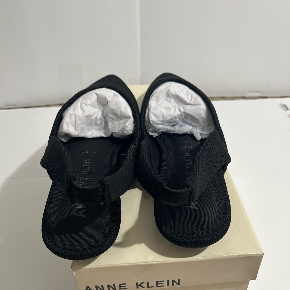 Anne Klein Olympia Black Flat Shoes Size 9 - Picture 3 of 9